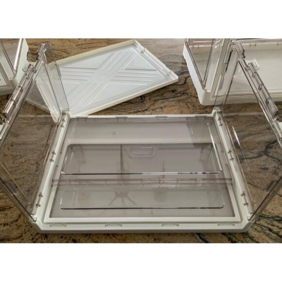 New Clear Storage Bin with Lid 3 Pack Stackable & Sturdy Plastic Bins for Storag - Picture 5 of 6